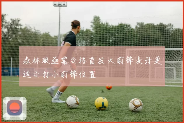 森林狼亟需合格首发大前锋麦丹更适合打小前锋位置